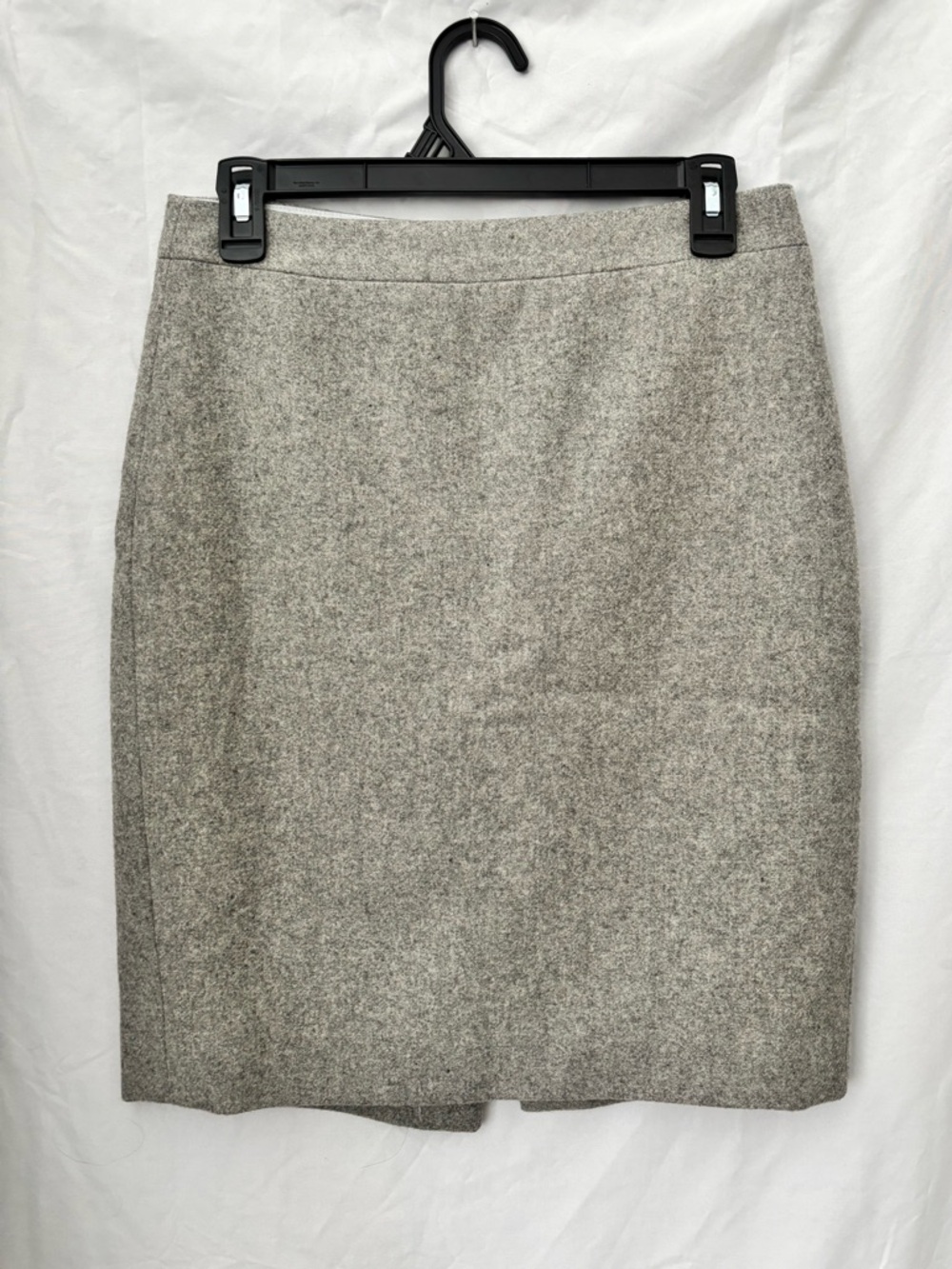 J. Crew Light Gray Wool Tweed Pencil Skirt - Picture 2 of 4
